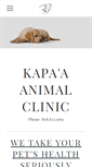 Mobile Screenshot of kapaaanimalclinic.com