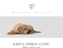 Tablet Screenshot of kapaaanimalclinic.com